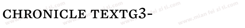 chronicle textg3字体转换